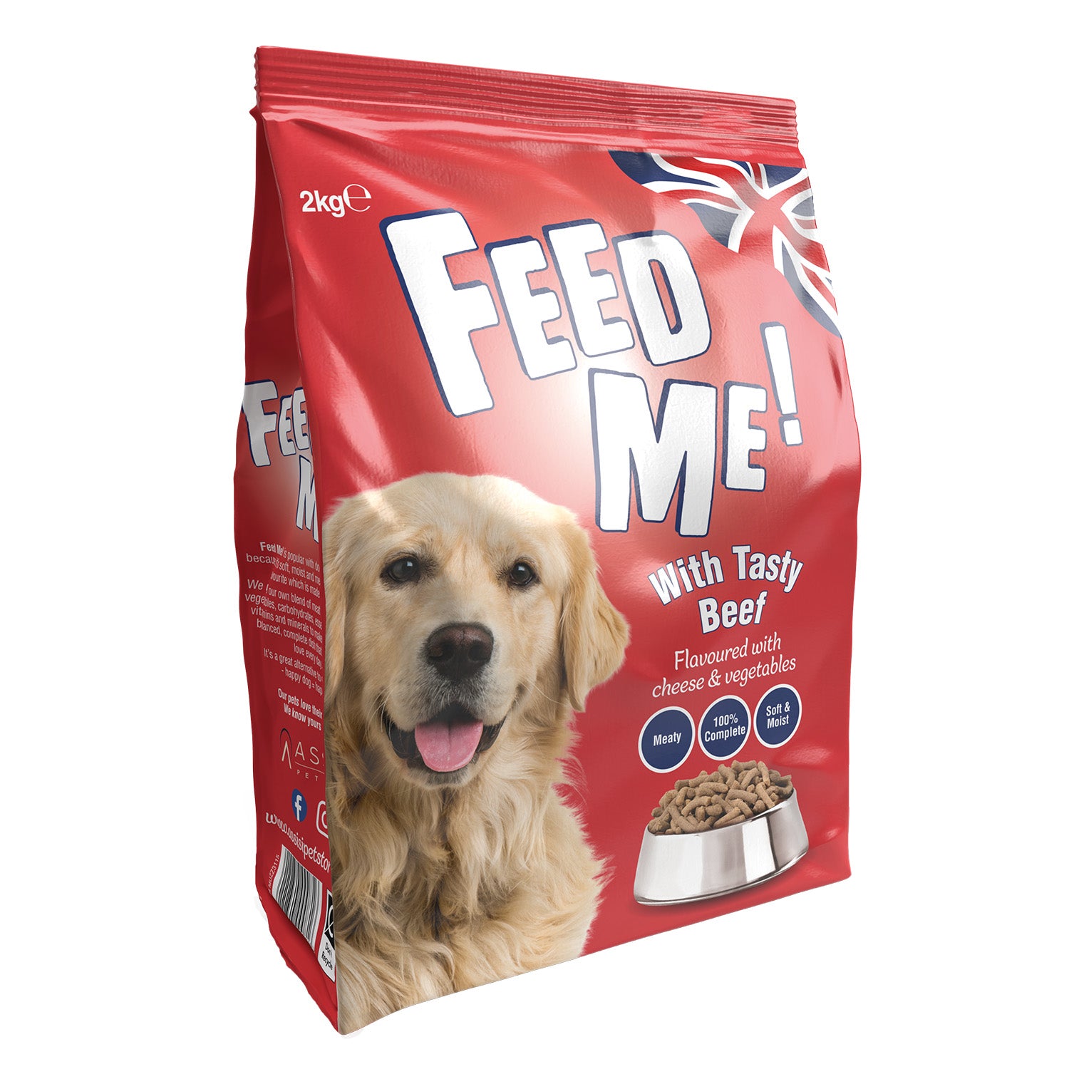 FEED ME! Adult Dog Tasty Beef flavoured with Cheese and Vegetables - 2kg - 12kg