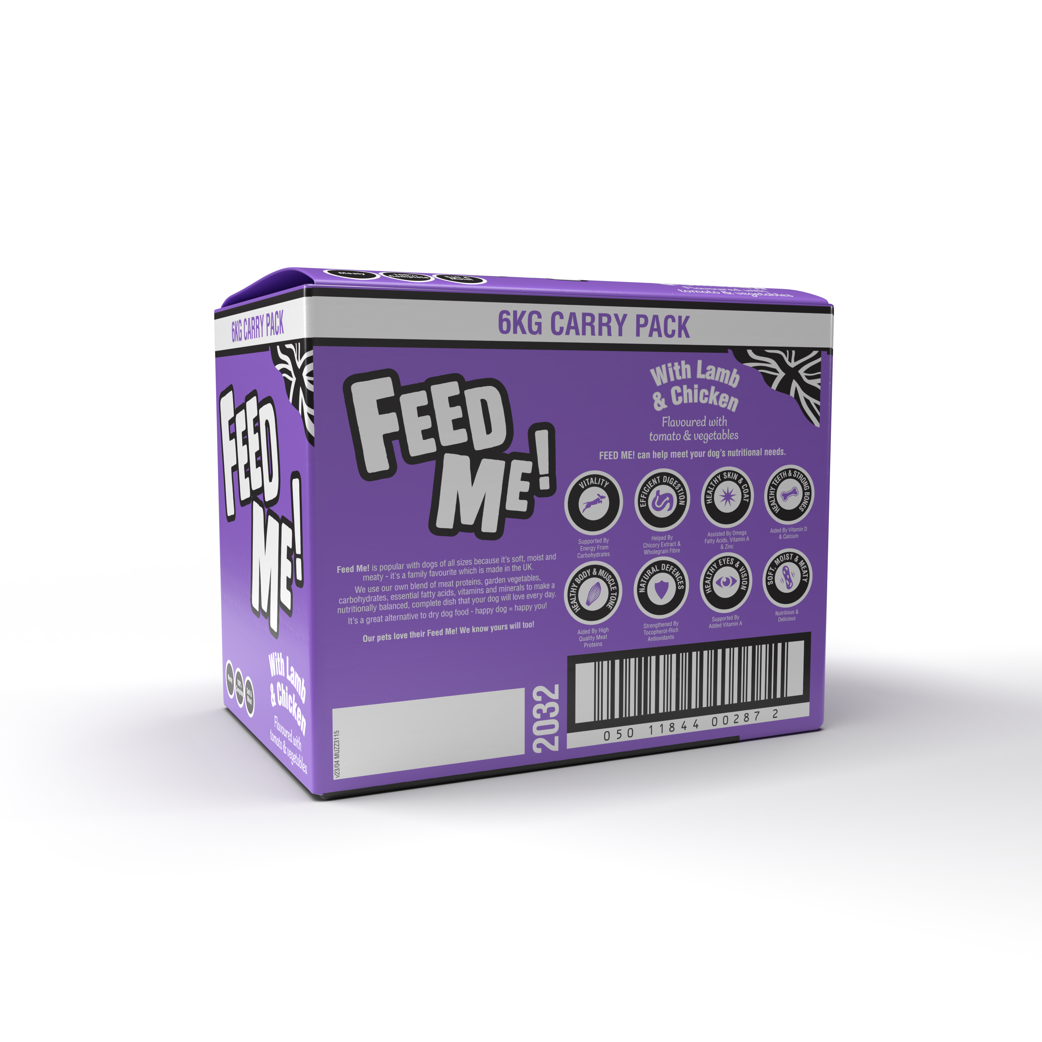 FEED ME! Adult Dog Lamb and Chicken flavoured with Tomato and Veg Recipe - 6kg