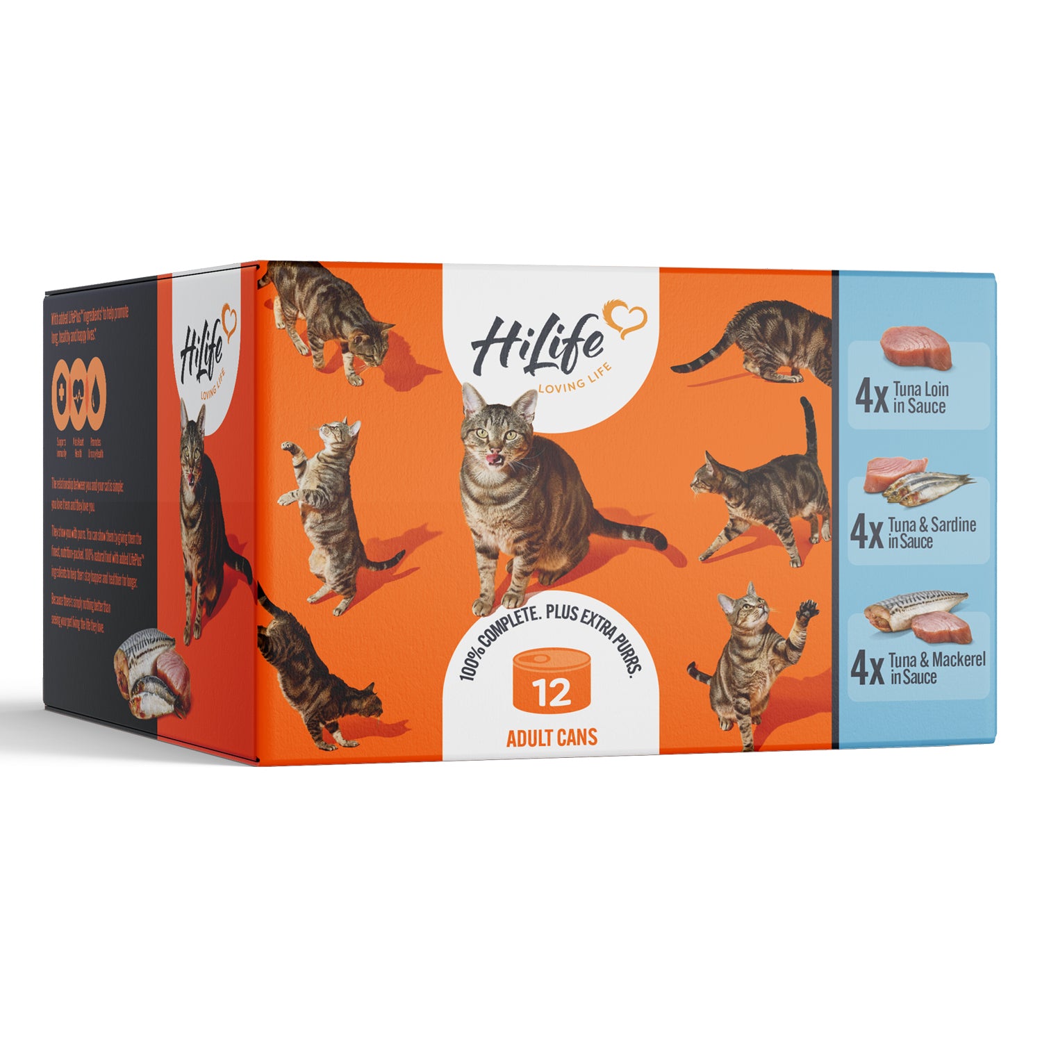 HiLife Adult Cat Tuna Recipes in Sauce - 70g 12 or 48 Cans