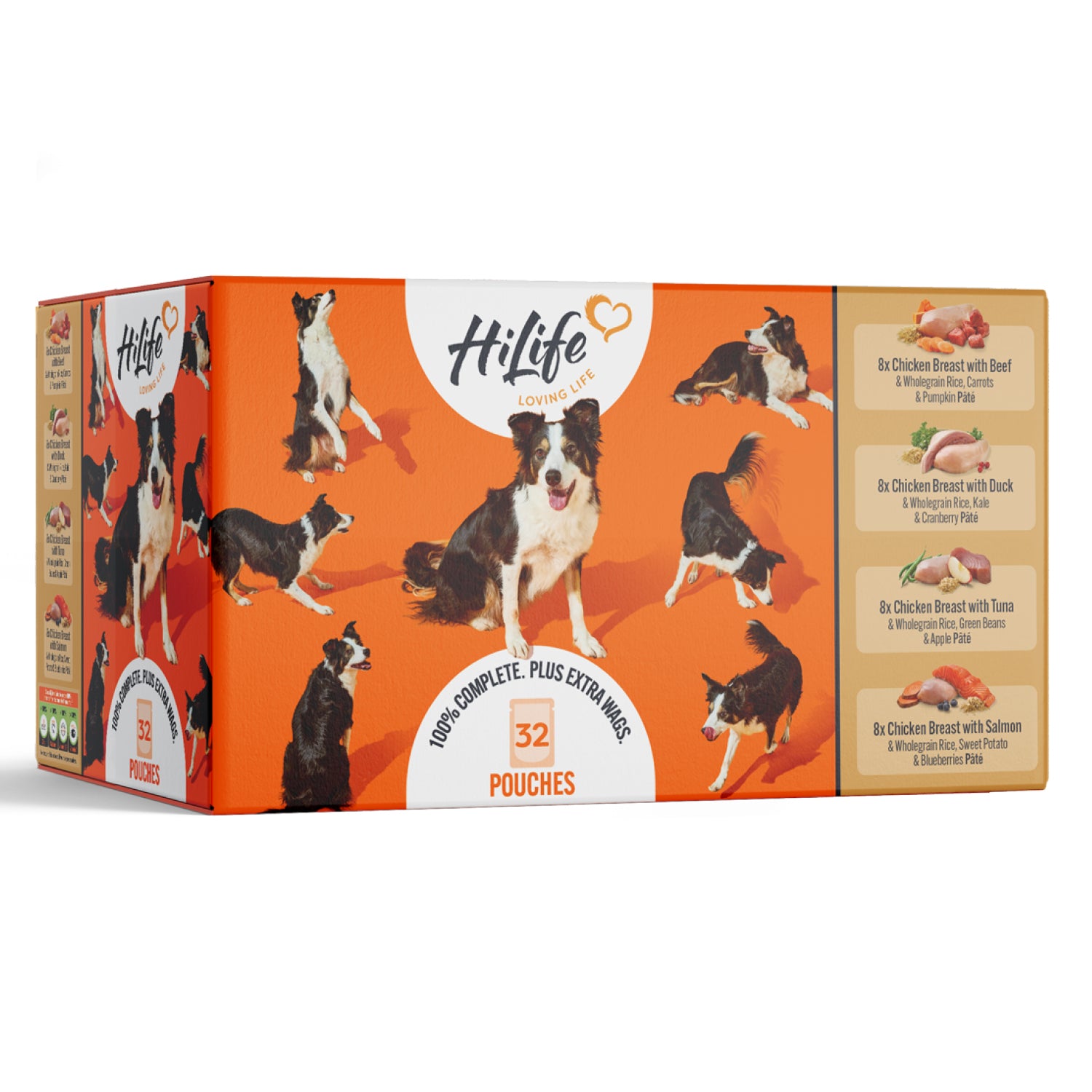 HiLife Adult Dog Chicken Recipes 150g Pouch Selection - 32 Pack