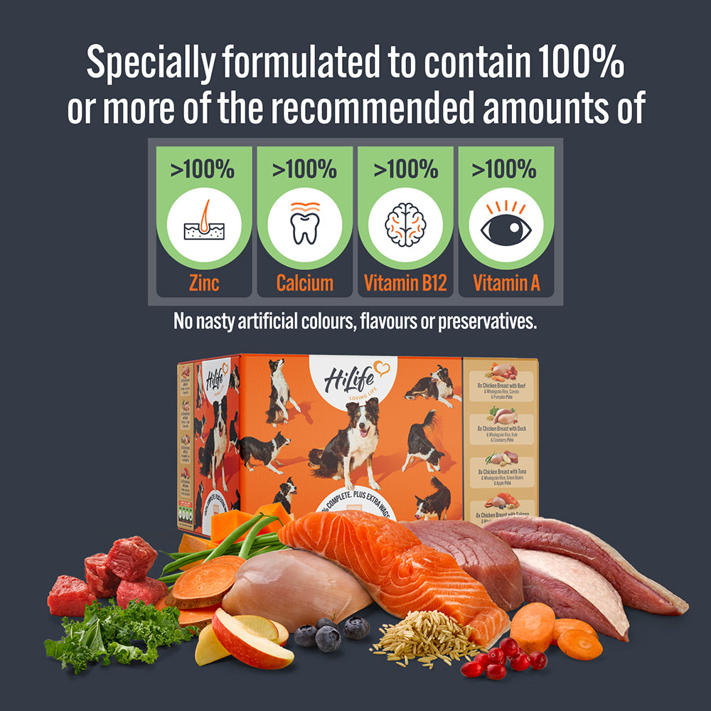 HiLife Adult Dog Chicken Recipes 150g Pouch Selection - 32 Pack
