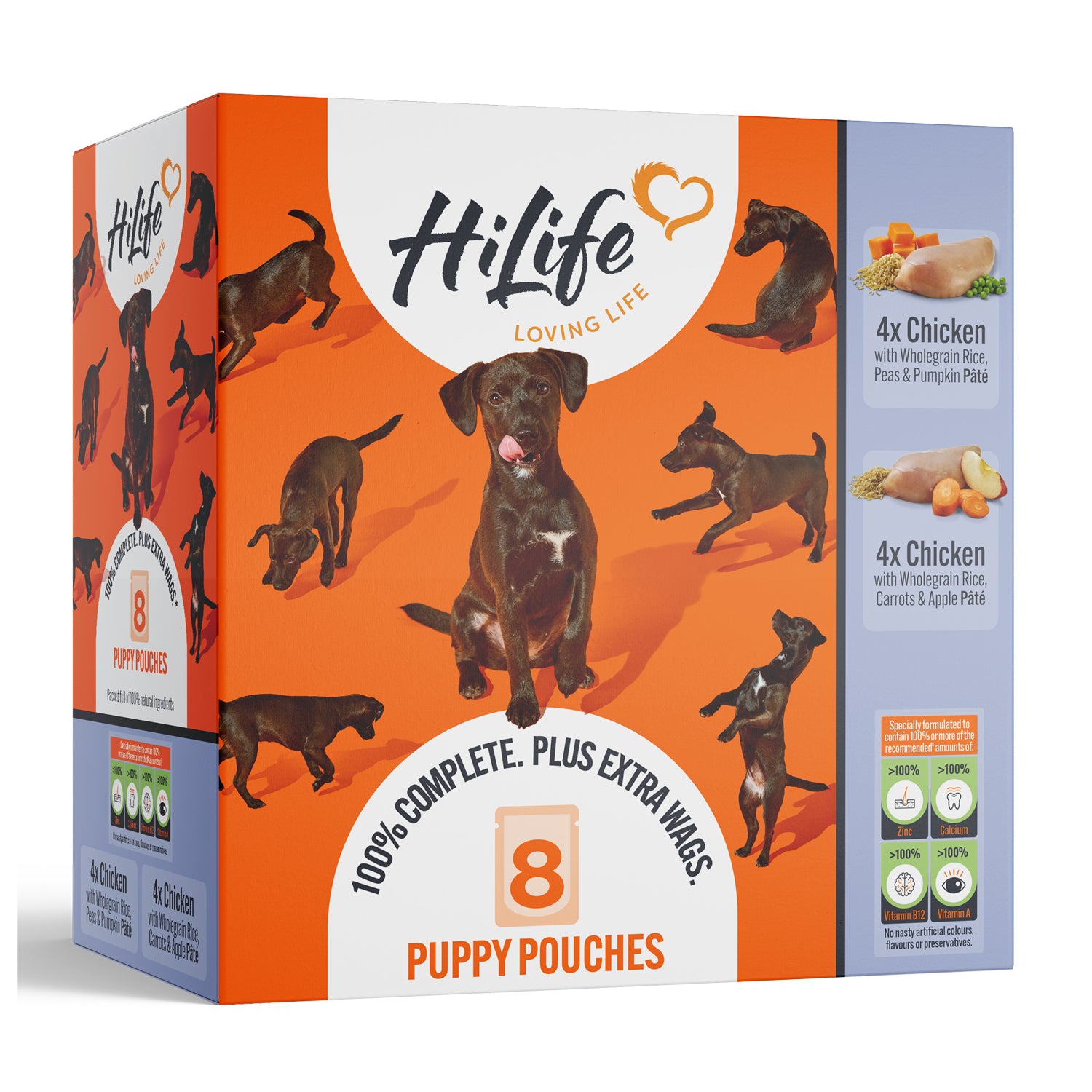 HiLife Puppy Chicken Recipes 150g Pouch Selection - 8 or 24 Pack