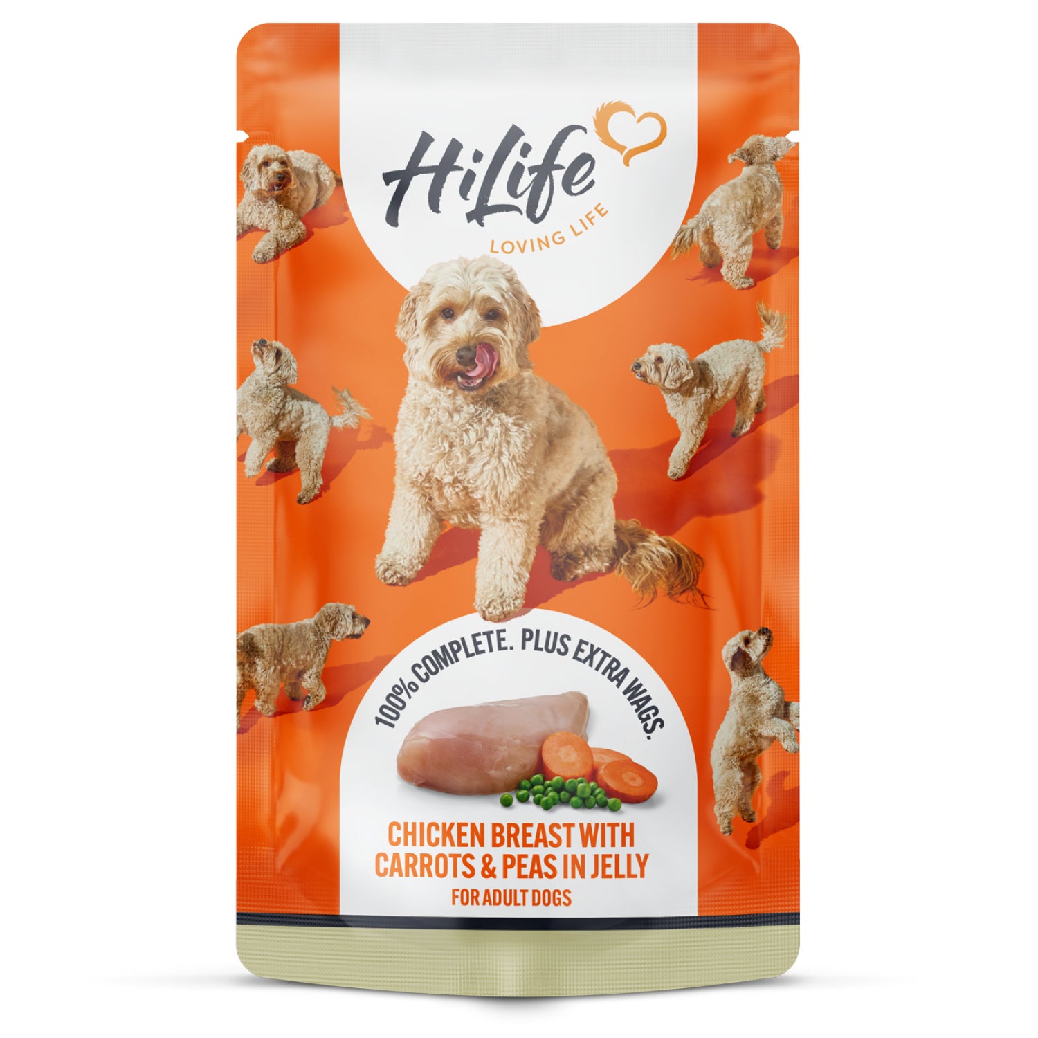 HiLife Adult Dog Chicken Breast 150g Pouches in Jelly - 14 Pack