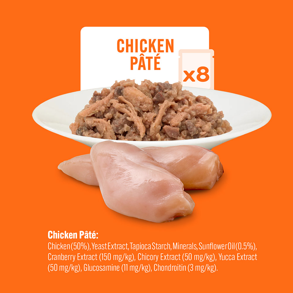 HiLife Mature Cat Chicken Pâté 70g Pouch - 8 or 32 Pack