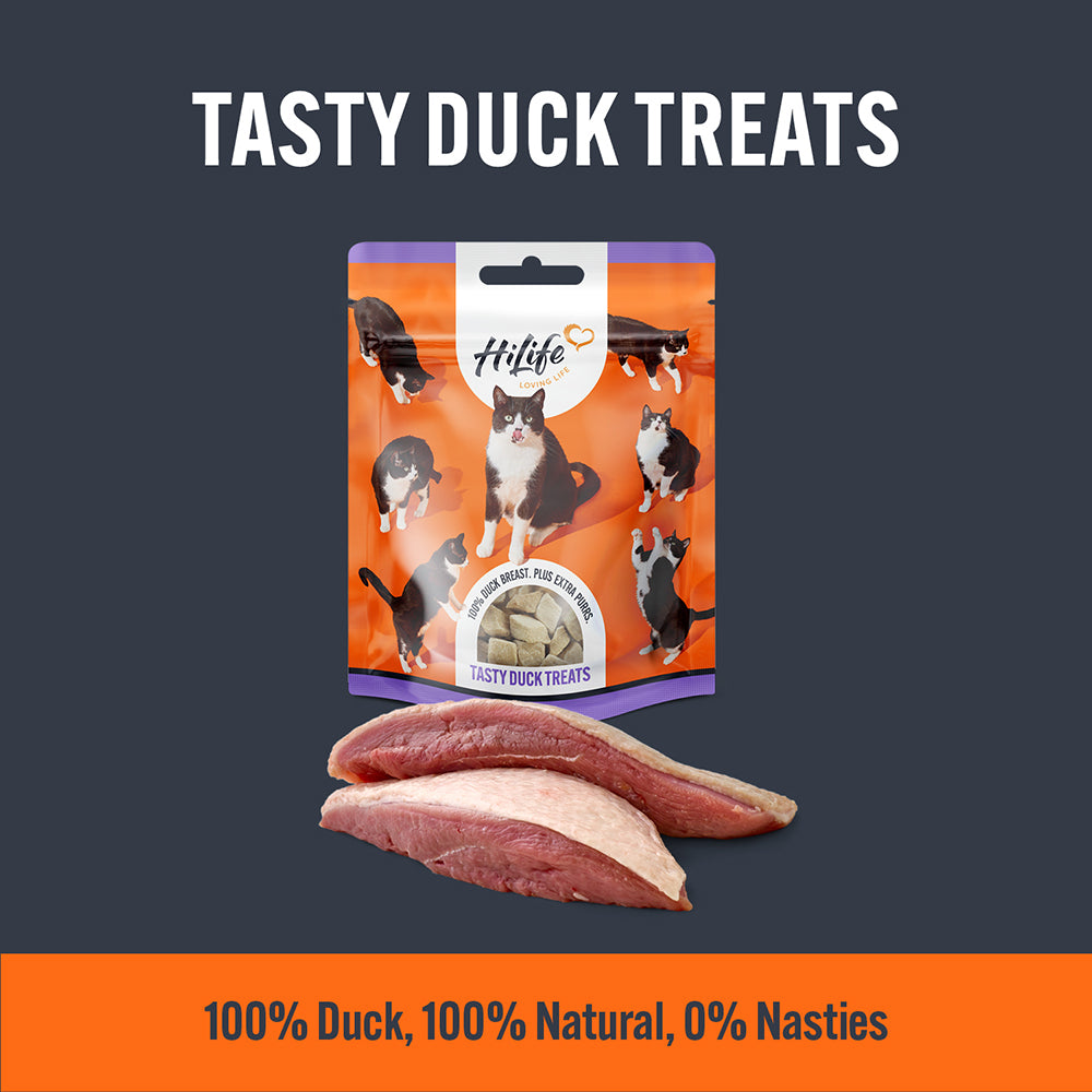 HiLife Adult Cat Duck Breast 10g Treats - 1 or 12 Pack