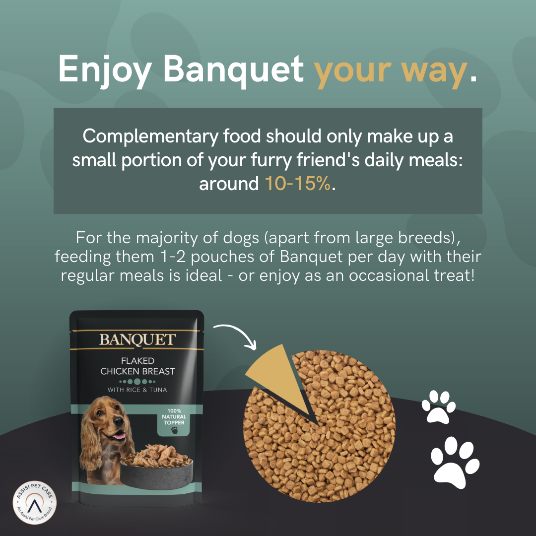 Banquet Adult Dog Flaked Chicken with Rice & Tuna in Jelly Pouch - 15 Pack