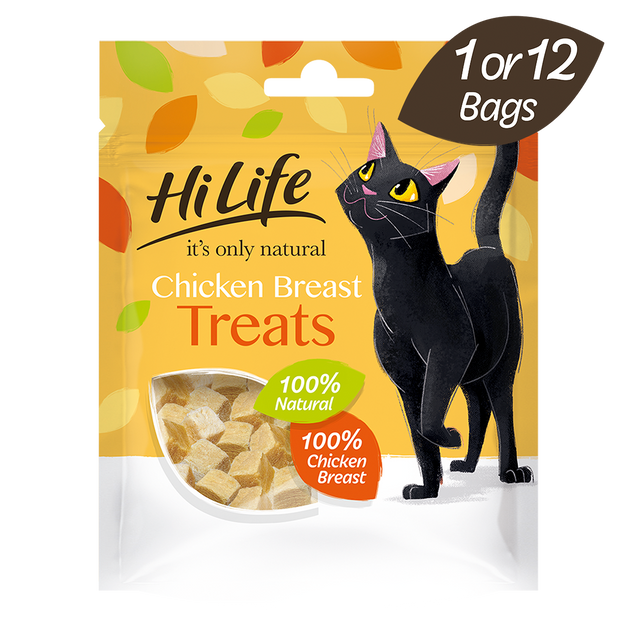 HiLife its only natural Chicken Breast Treats 10g Bag