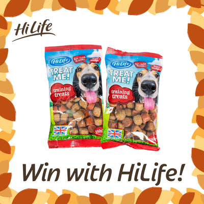 Win a bag of our yummy HiLife TREAT ME! Training Treats