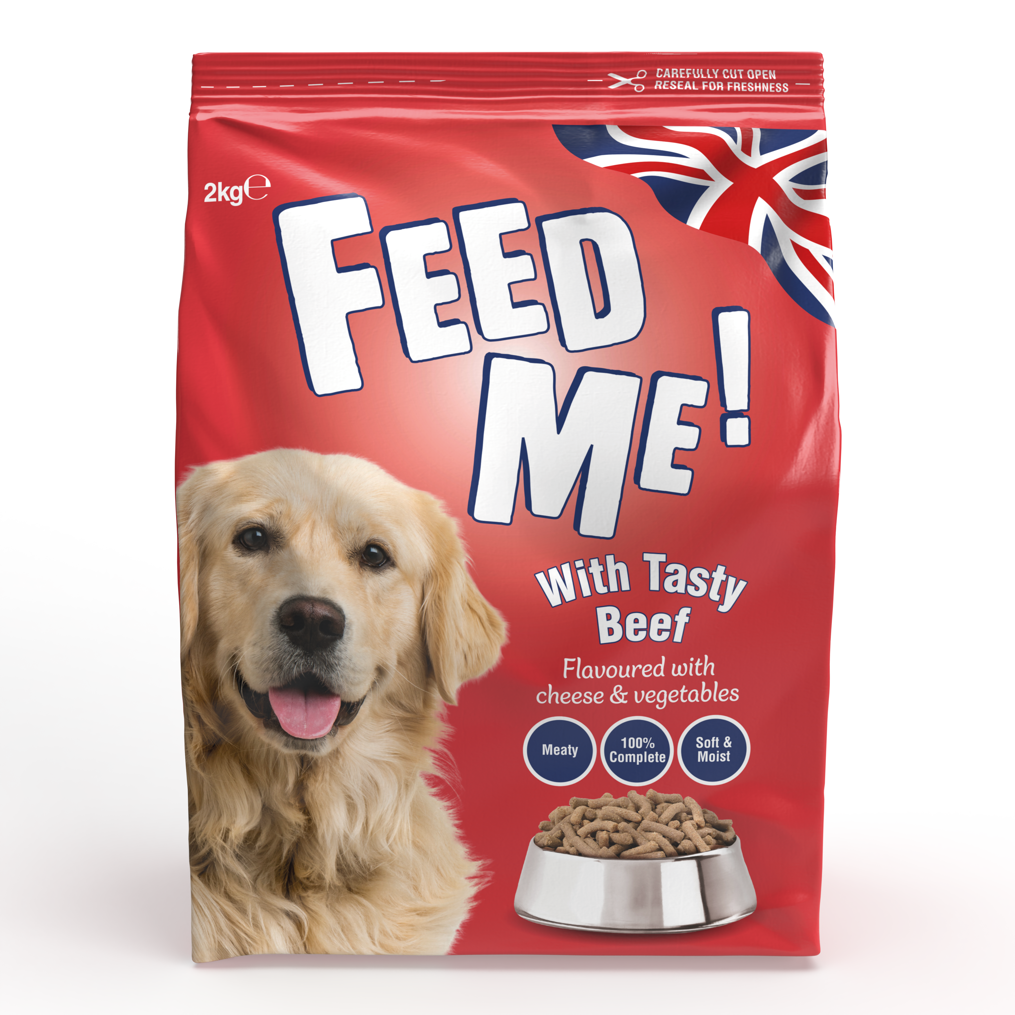 FEED ME! Adult Dog Tasty Beef flavoured with Cheese and Vegetables - 2kg - 12kg