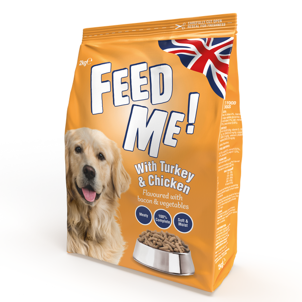FEED ME with Turkey and Chicken flavoured with Bacon and Veg