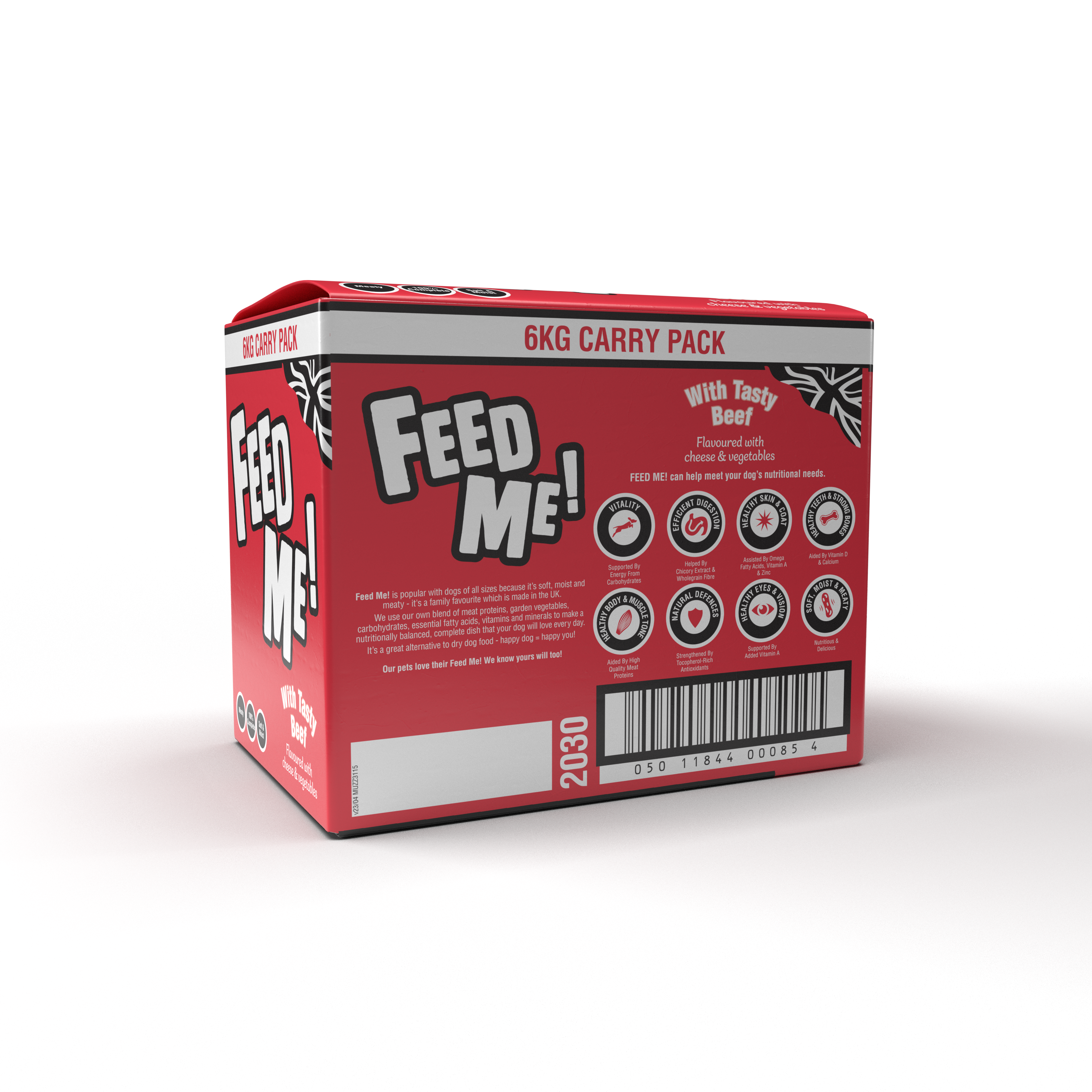 FEED ME! Adult Dog Tasty Beef flavoured with Cheese and Vegetables - 2kg - 12kg