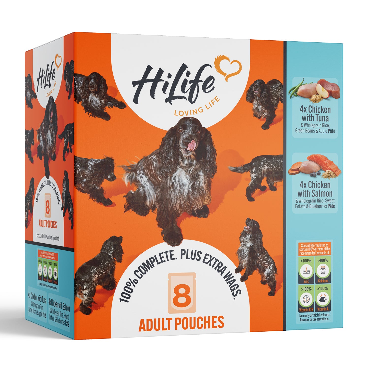 HiLife Adult Dog Chicken & Fish 150g Pouches - 8 or 24 Pack