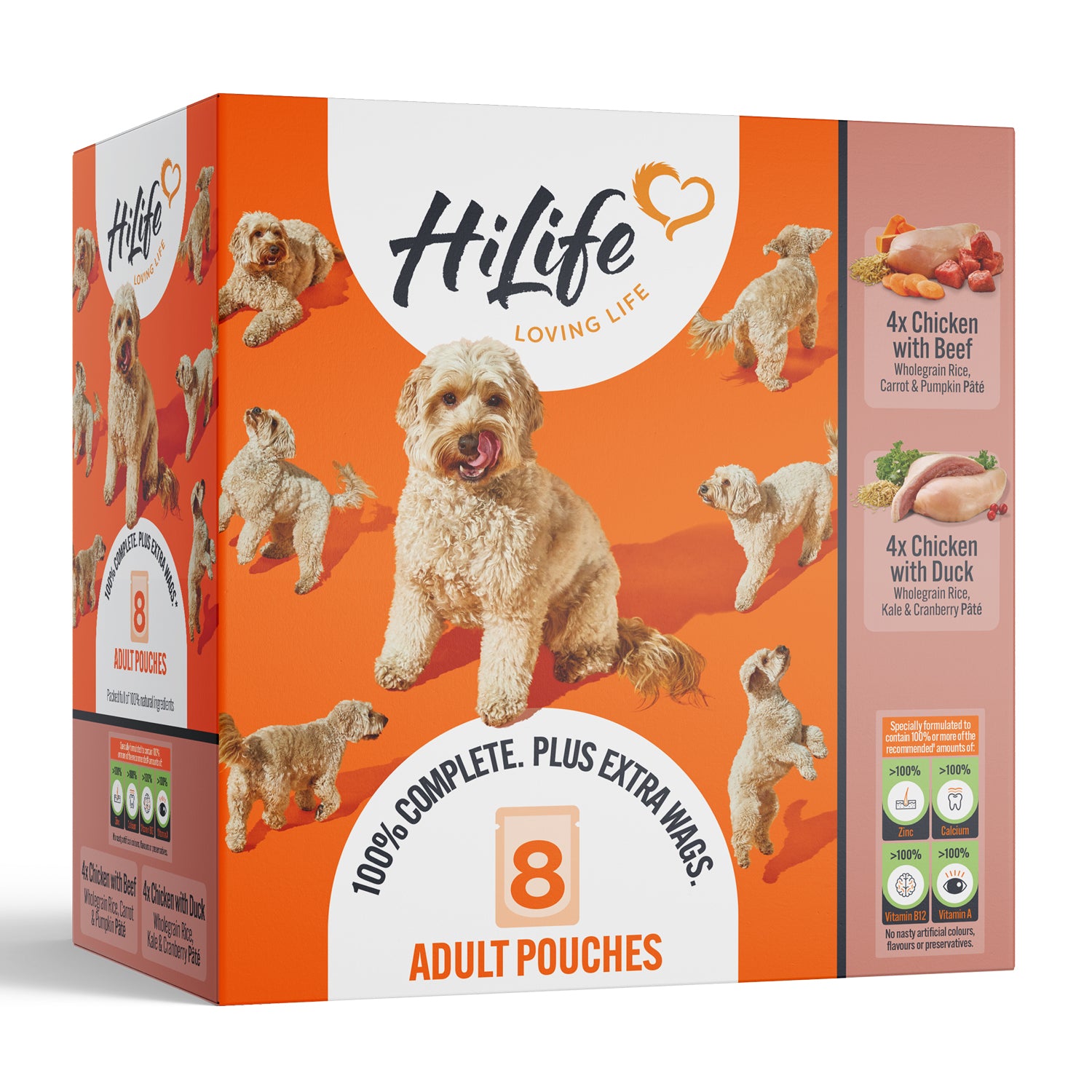 HiLife Adult Dog Chicken & Meat 150g Pouches - 8 or 24 Pack