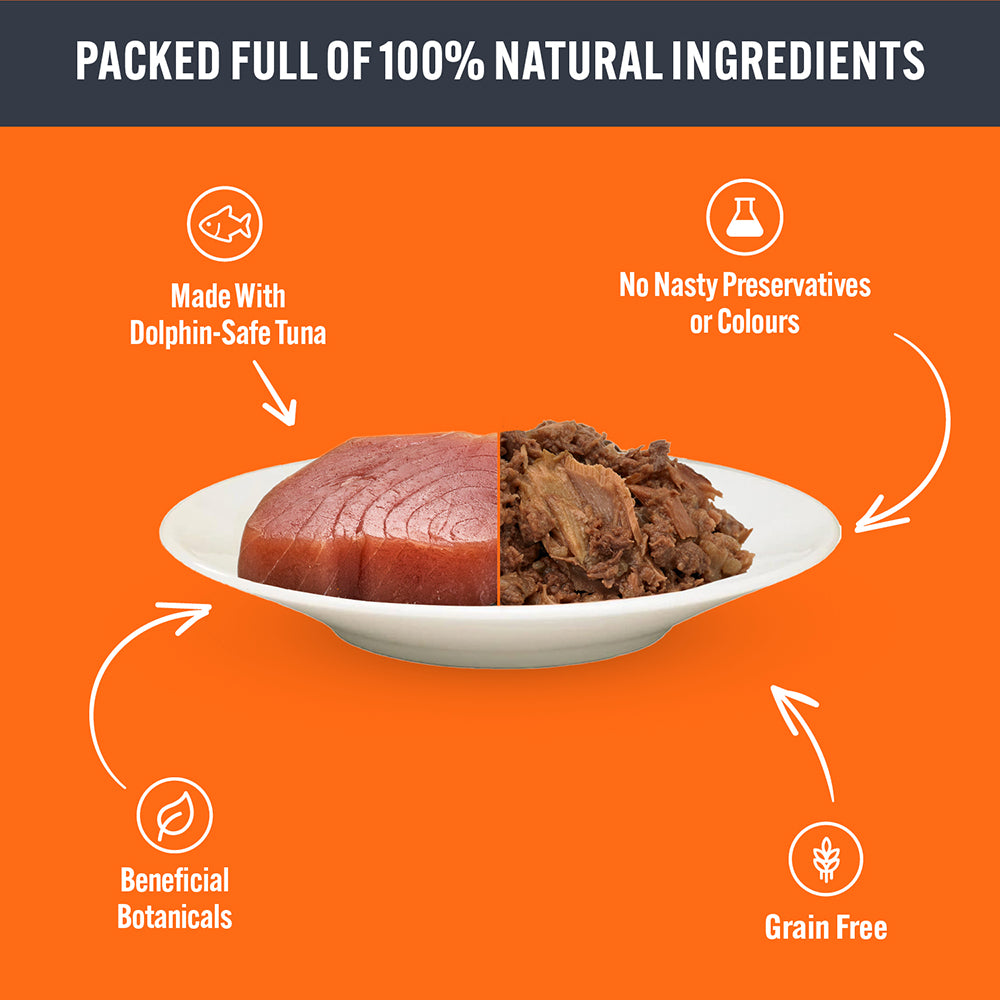 HiLife Mature Cat Chicken Pâté & Tuna Flakes 70g Pouch Selection - 32 Pack