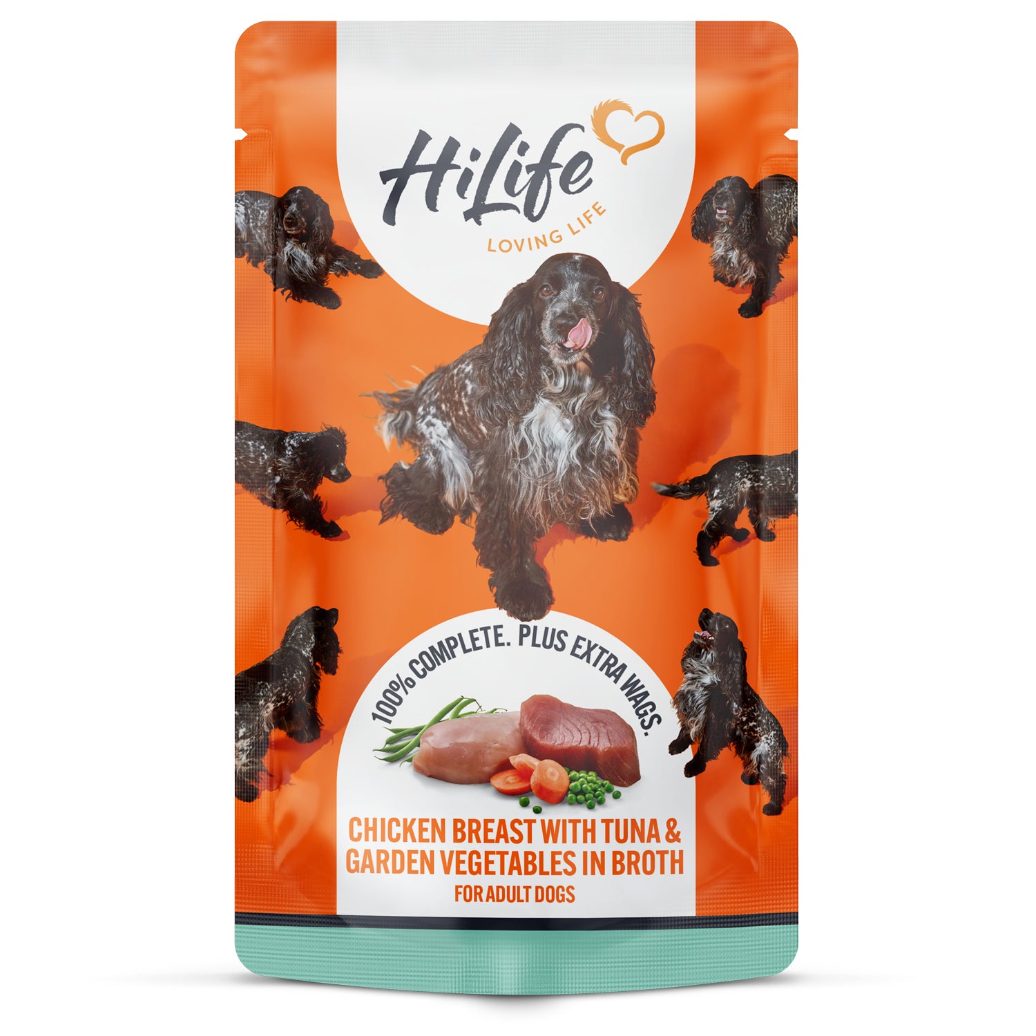 HiLife Adult Dog Chicken Breast & Tuna 150g Pouches in Broth - 14 Pack