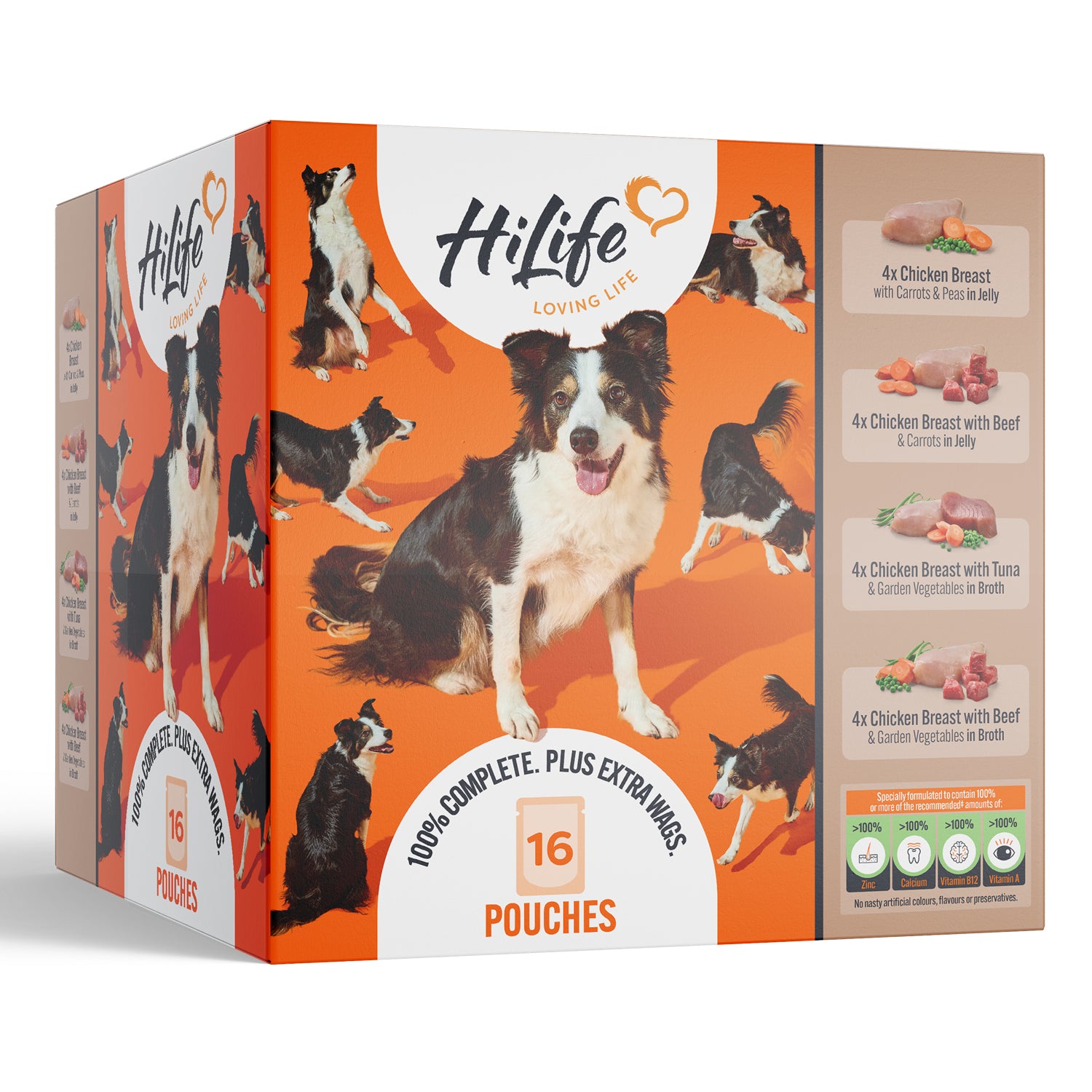 HiLife Adult Dog Jelly & Broth 150g Pouch Selection - 16 or 32 Pack