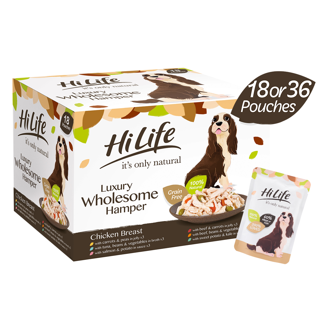 HiLife Adult Dog Jelly & Broth 100g Pouch Collection - 18 or 36 Pack