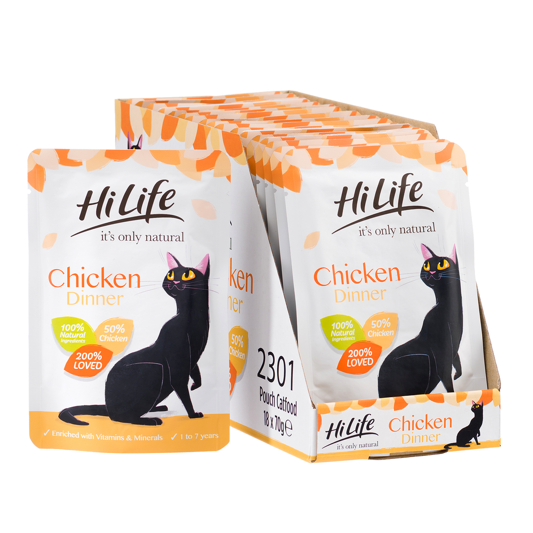 HiLife it s only natural cat food Chicken Dinner