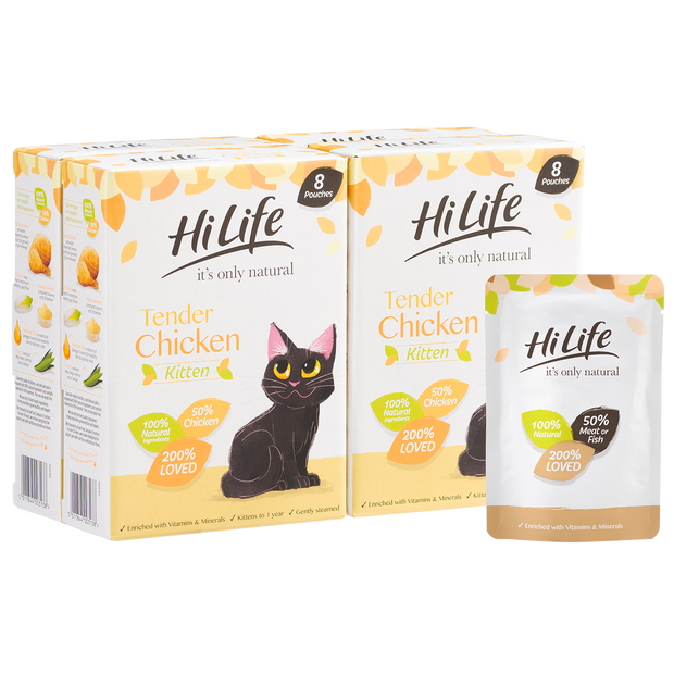 HiLife It s Only Natural Tender Chicken For Kittens HiLife