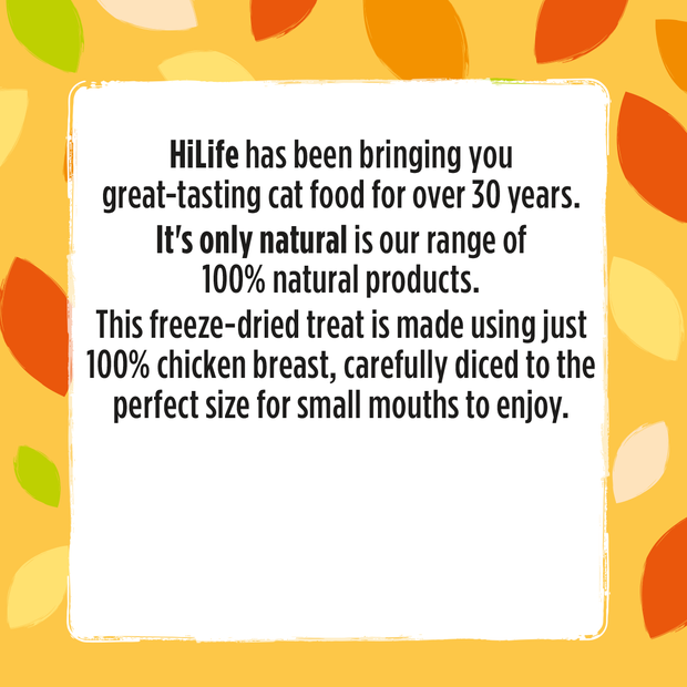 HiLife its only natural Chicken Breast Treats 10g Bag